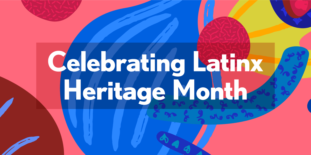 colorfull Celebrating Latinx Heritage Month banner graphic