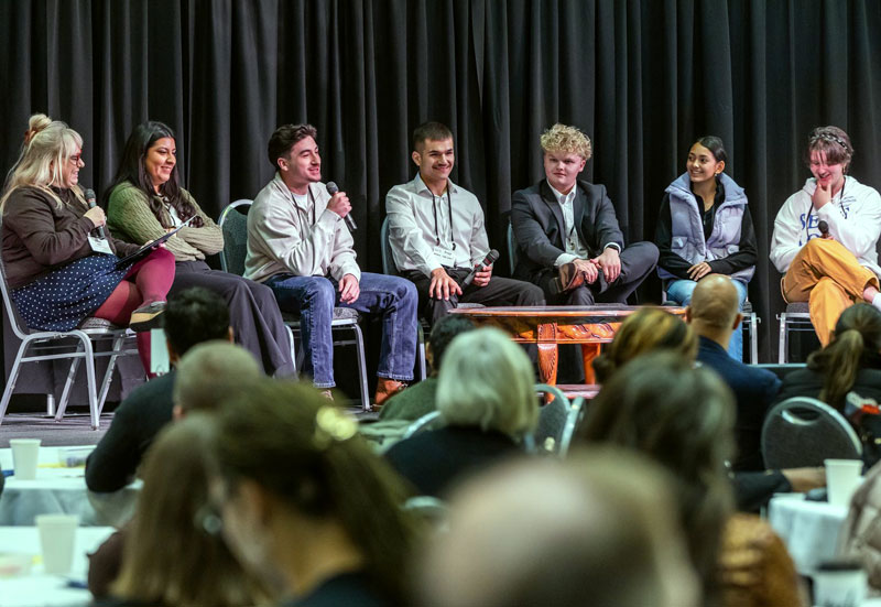 attendees participate in a student-centered design activity