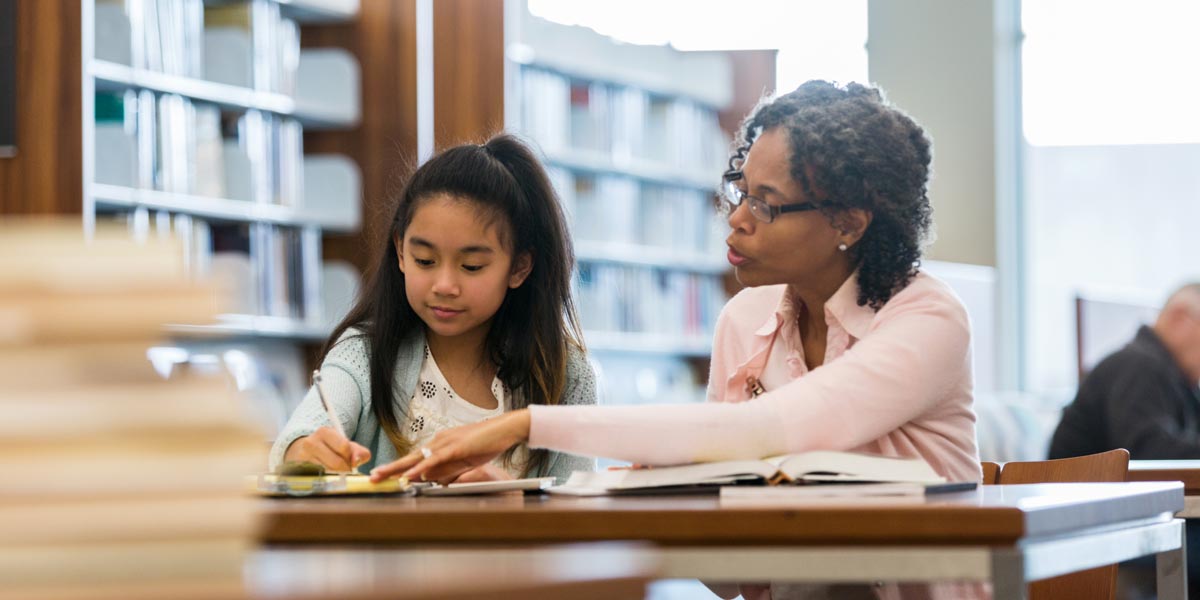 teacher and a student