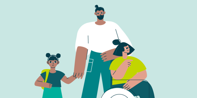 parents with a child