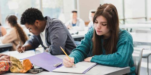 students in a classroom