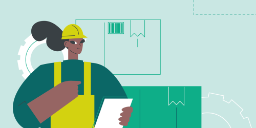 illustration of constrution worker