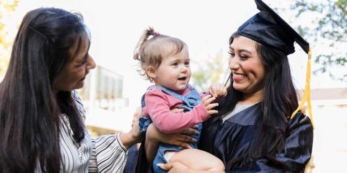 Grad student with a baby